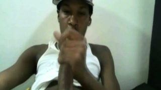 Black Ghetto Masturbate his Big Dick