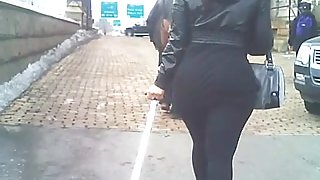 Hot & Thick BBW Ebony Butt Outdoor