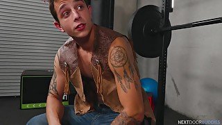 Hunk Cowboy Gives It To Sexy Muscle Jock Gladiator - Teaser Video