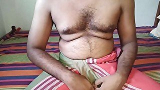 Bear daddy remove underwear and show hard cock