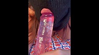 VIRGIN LATINA SUCKS DILDO TILL DAD COMES INSIDE (ONLYFANS LEAK)