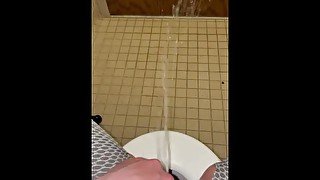 Pissing on the floor of my dorm bathroom