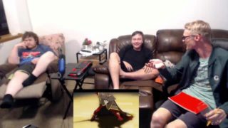 3 HETEROSEXUAL MEN WATCH FURRY BUNNY GET FUCKED