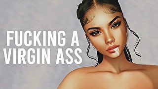 IMVU - Fucking a virgin ass / ROOM White / Z