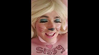 SISSY FAG SELF FACIAL