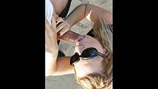 Chupando a la playa /Blowjob in the beach