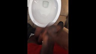 Jerking off in the bathroom