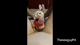 POV Playing with my rabbit, flexing my big dick muscle......