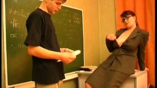 Horny teacher seduces a young stud to drill her aching pussy