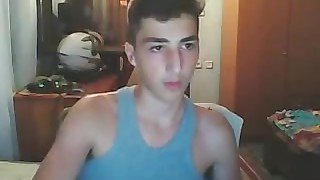 Greek Cute Boy With Big Cock Masturbation On Webcam