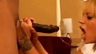 White Whore Facefucked by BBC Sloppy Blowjob