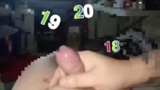 Asian Daddy Flying Sperm Show.