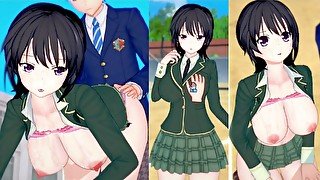 【エロゲーコイカツ！】僕は友達が少ない 三日月夜空3DCG巨乳アニメ動画(はがない)[Hentai Game Koikatsu! Haganai Yozora Mikazuki(Anime 3DCG