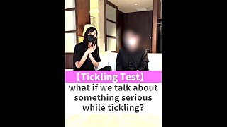 What if we talk about something serious while tickling?♡ #shorts