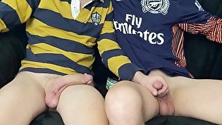 Hung Players Give Helping Hand On Their HUGE Cocks, DP A Fleshlight Cumshot - Arsenal Fan