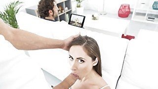 VIRTUAL TABOO - Young Sister Aruna Enjoys Huge Cock In Front of Dad