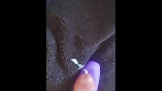 Cumming hard with a vibrator