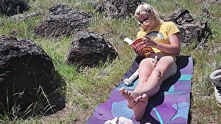 Relax With me and the Sounds of Nature: Reading in Public in the Nude