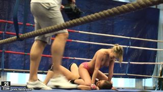 Exciting bitch fights with Blue Angel and luscious Debbie White