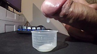 Messy cum, Can`t control EDGING