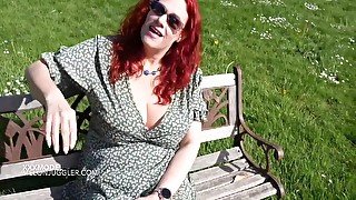 Redhead With Huge Saggy Tits Giving Great Head