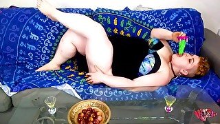 BBW impregnated by alien worm - LAYS 13 EGGS!