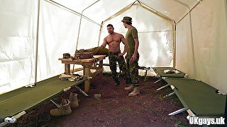 Big dick military anal sex and cum in mouth