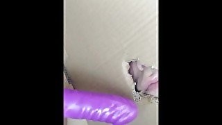 Hot Milf (ASMR) (Close Up) dildo Blowjob Glory Hole