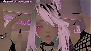 Horny catgirl humps her pillow and rides you~ [VRchat erp, ASMR, POV, 3D Hentai] Trailer