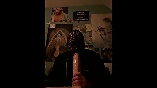 big fat 11inch oil dildo suck