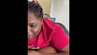 Thick Ebony Jerks Off BBC