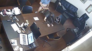 Russian Boss Fucking Secretary In The Office Spycam Voyeur