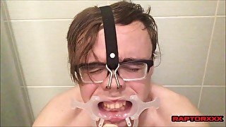 Twink urinal and cock lick 4