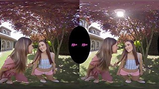 18VR Hard Anal Threesome Session With teen 18+ Stepsisters Cindy And Tina