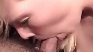 Stephanie's blowjob with great tongue action