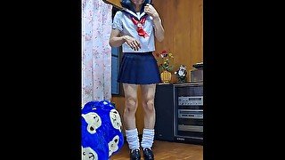 山知真変美　セーラー服で試し撮り