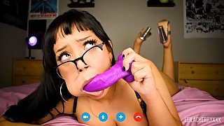 Skype Call w Your stepdaughter  Taboo JOI