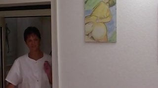 MILF Nurse Sexy Stockings Office Fucked Two Doctors