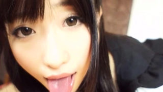 Stunning japanese playgirl gets her shaved pussy fucked hard