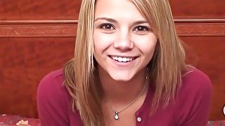 This is Ashlynn Brooke in her first porn video