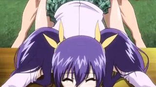 Blue-Haired Slut In Hentai Vid