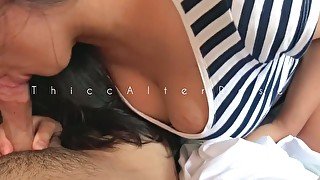 Thick Pinay Amateur Loud Blowjob After Giving Birth