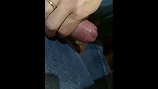 Handjob under table in public bingo hall