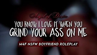 GRINDING YOUR ASS AGAINST YOUR DROWSY BOYFRIEND'S COCK  M4F Erotic Audio ASMR