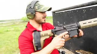 How to Clear Fun AR15 Double Feed Jams Video - Glock Breach Loading & SB15