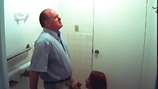 Bathroom Babe Sucks Dick With Scandalous Gfs