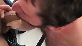 Sucking Latin Uncut Cock and Eating Cum