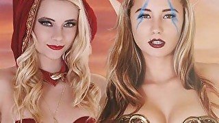 Amazing Xxx Video Cosplay Check , Check It - Carolina Sweets And Riley Star