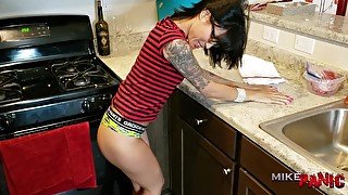 Pee Desperation - Asian Girlfriend Pees Herself, Get's OTK Spanked