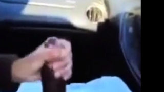 BBC gets a handjob in the car